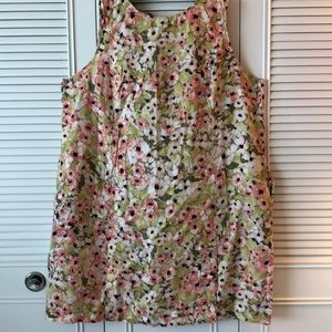 J Jill washable linen floral dress